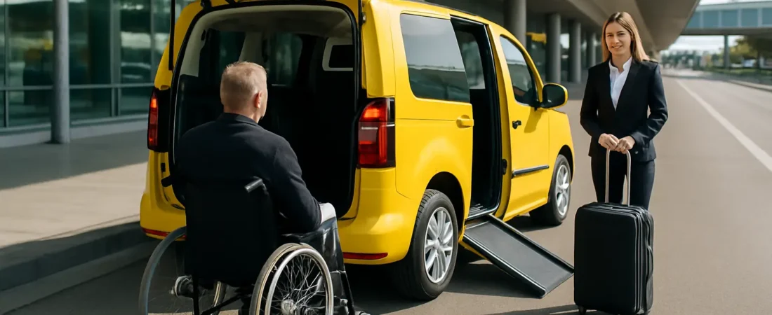 Taxi adaptado en Aeropuerto Madrid sin sorpresas