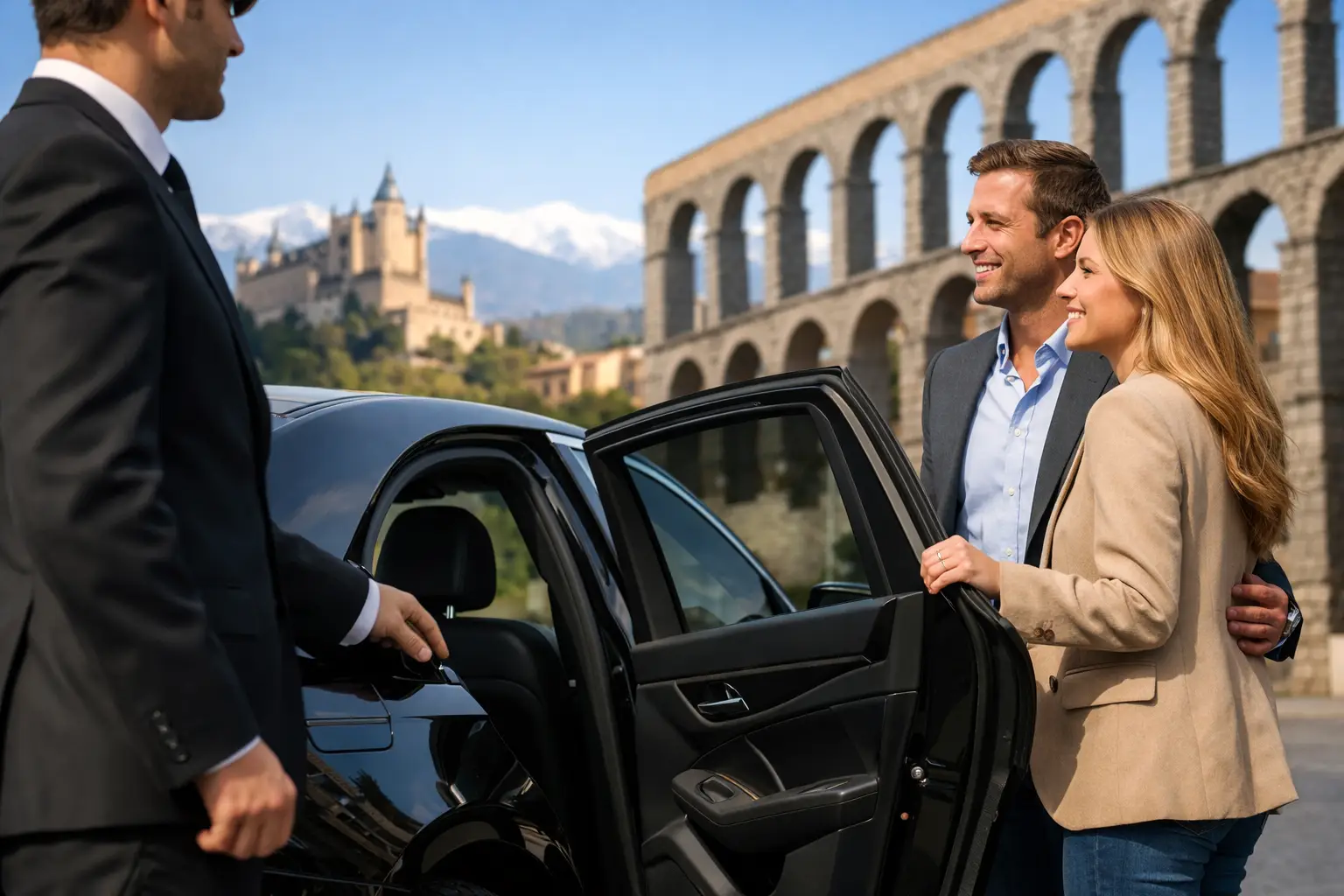 Transfer Madrid Segovia con conductor asignado - Airportaxi